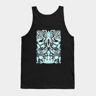 Deep Sea Food Chain Pattern (white) Tank Top